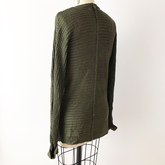 Stitch Fix Pinque Forest Olive Green Cardigan Long - Picture 3 of 6